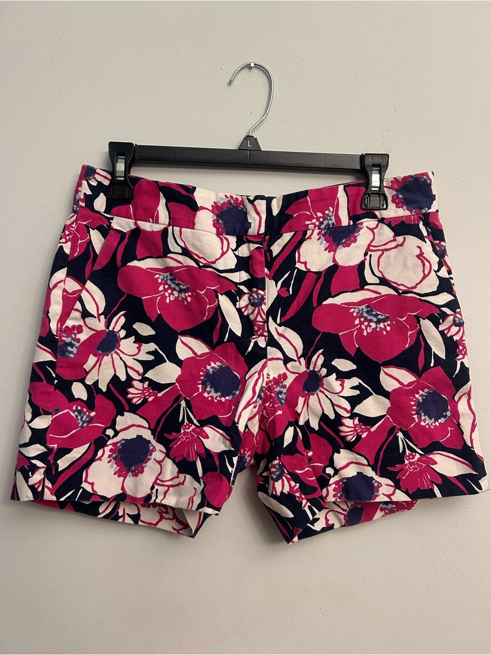 Talbots Shorts Floral Pink White Navy Size 6P